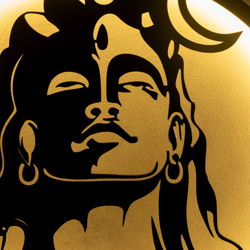 Adiyogi Wall Decor With LED