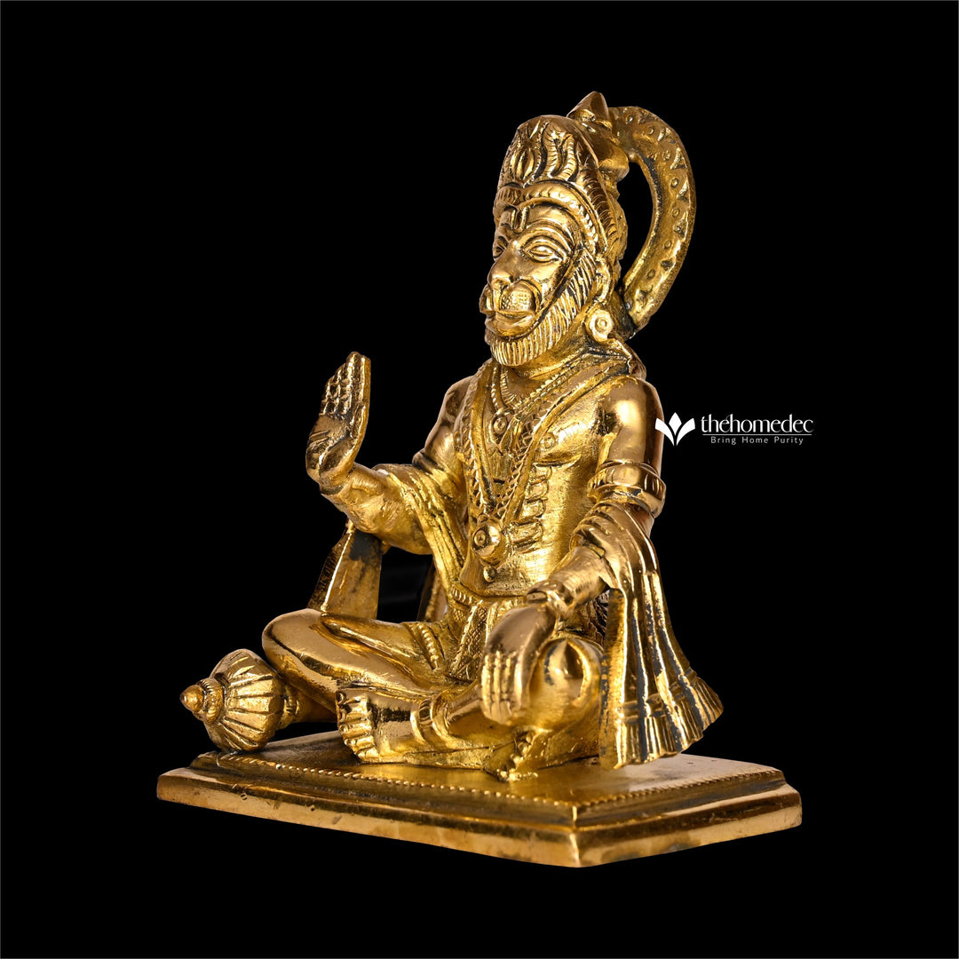 Ashta Dhatu Hanuman Ji Pure Brass Idol