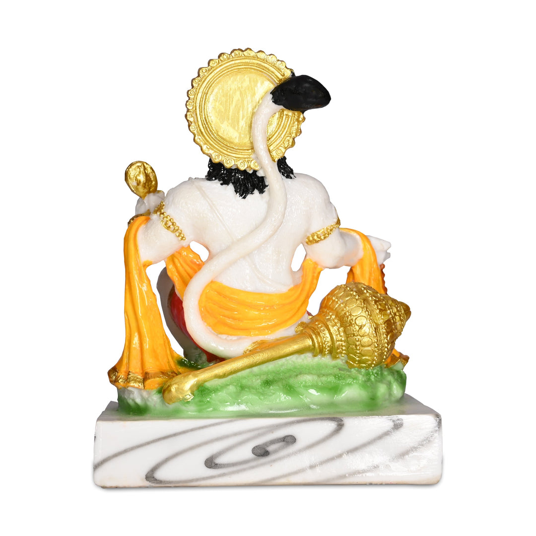 White Marble Hanuman Ji Idol