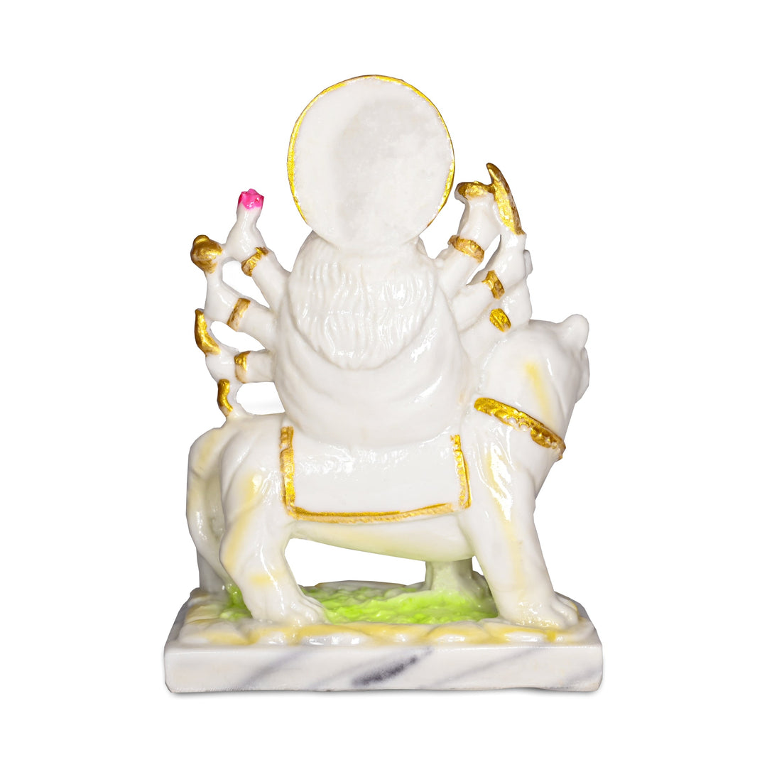 White Marble Maa Durga Devi Idol