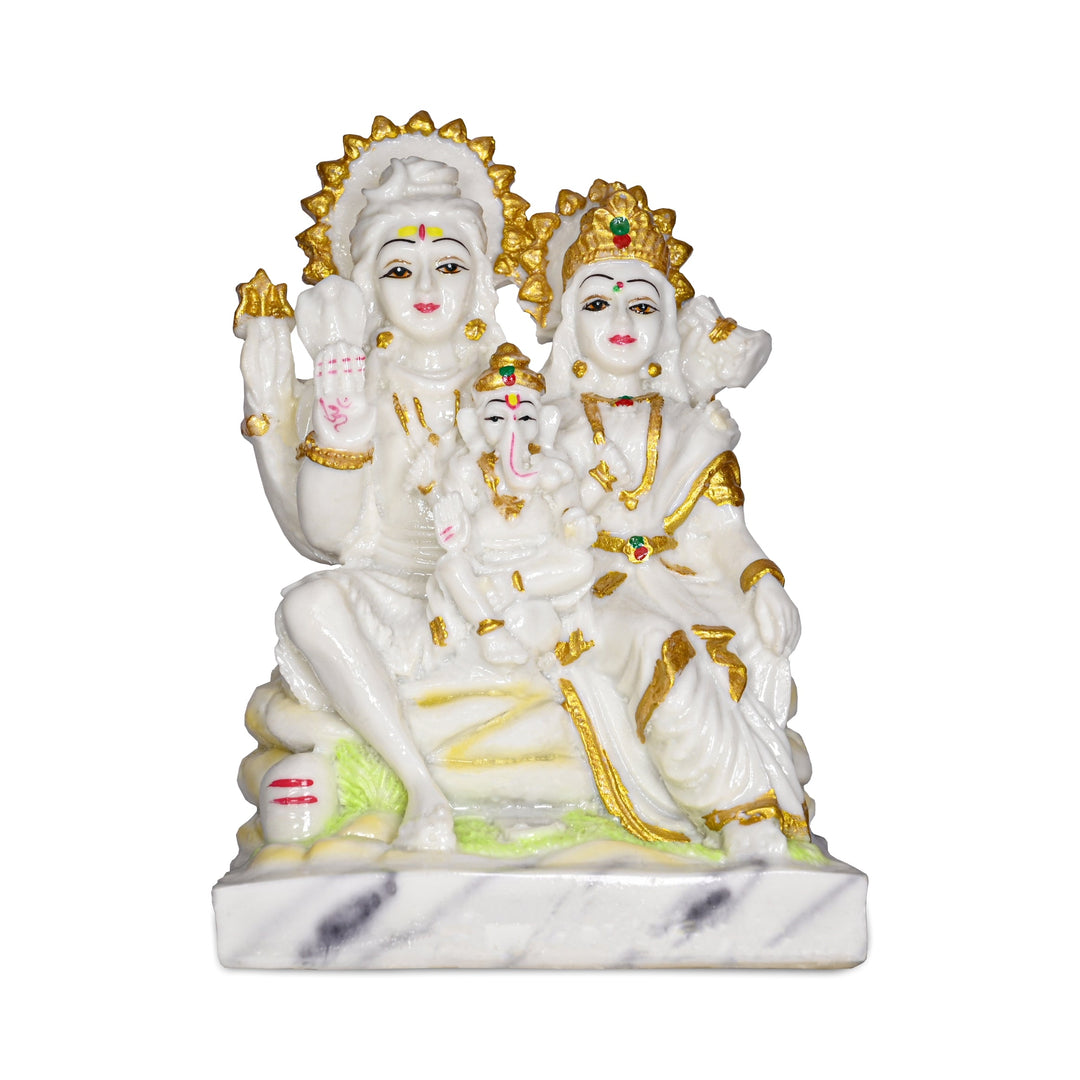 Marble Antique Lord Shiv Parivar Family