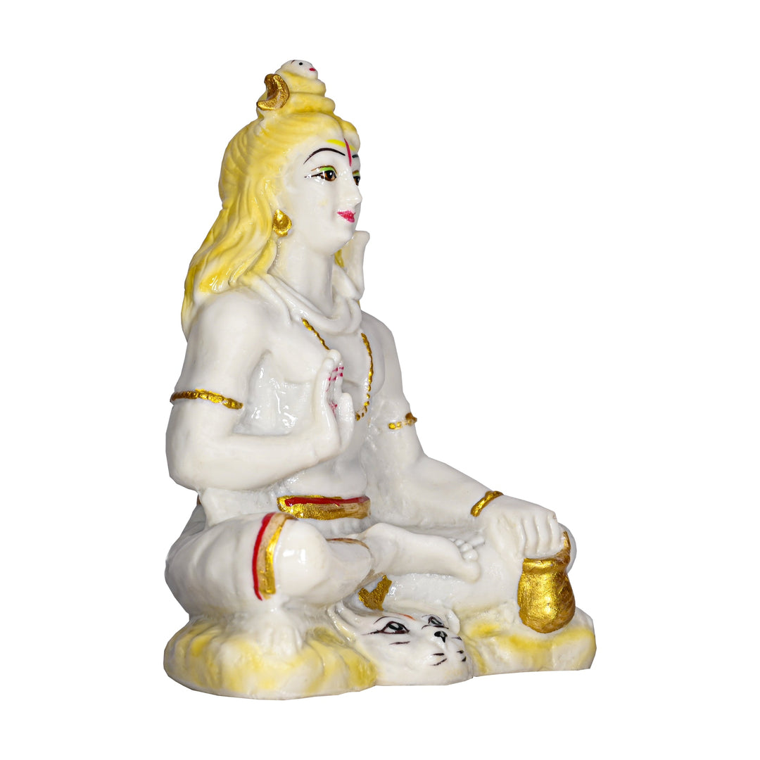 Handcrafted Lord Shiva Statue Marble Dust